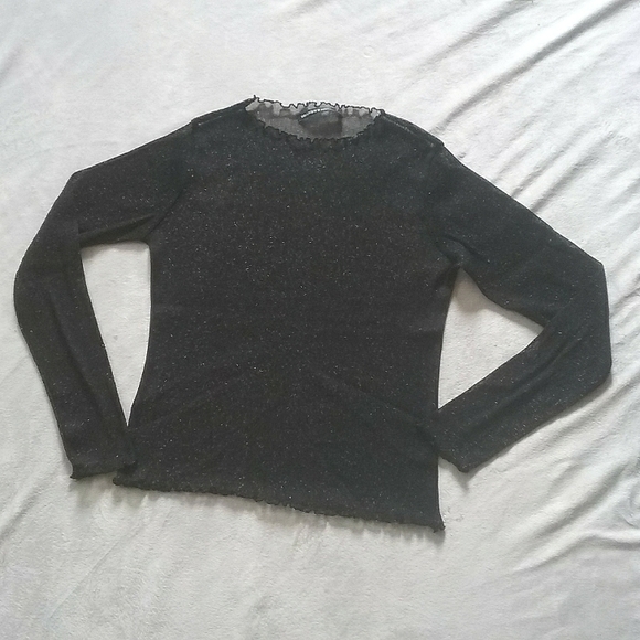 🔵 3/$30 BRANDY 🖤 MELVILLE  See Through Sparkling Top - Picture 6 of 10